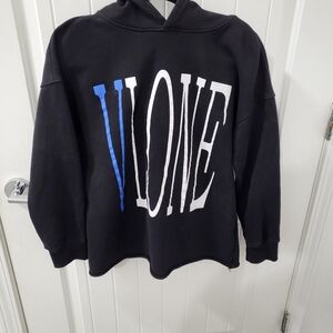 Blue Vlone Snake Print Hommes Pullover Hoodie